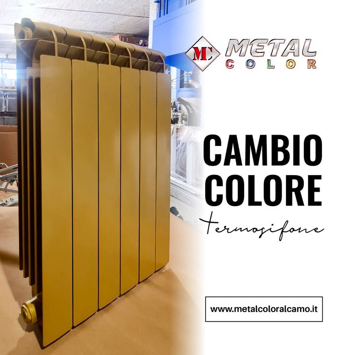 Termosifone Oro 🔝
Abbiamo effettuato un cambio colore su un termosifone