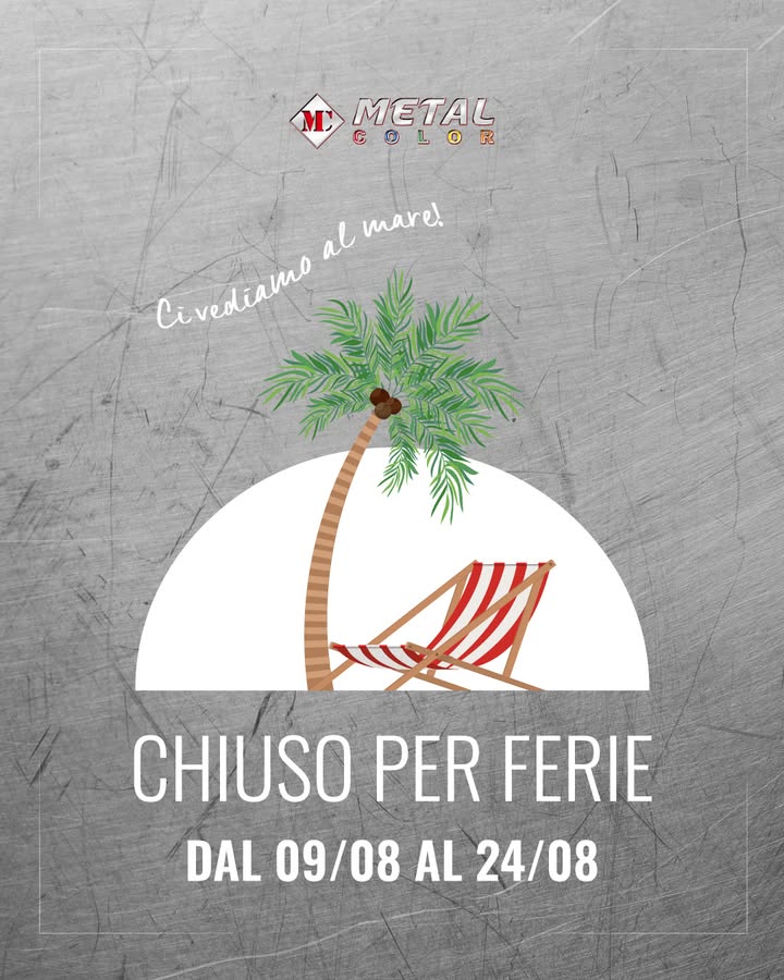 🌞 Chiusura Estiva 🌞
Anche per noi è tempo di ricaricare